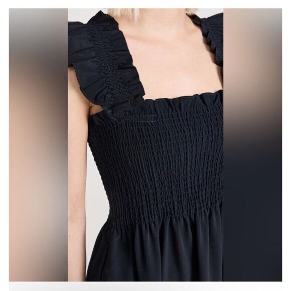 COPY - Hill House Sz L The Ellie Nap Cotton Poplin Tiered Smocked Midi Dress Bl… - Picture 3 of 12